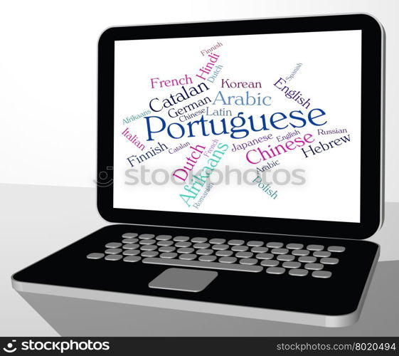 Portuguese Language Showing Word Translate And Lingo