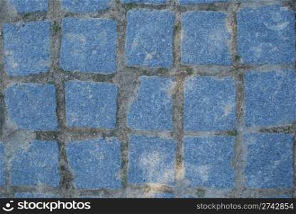 Portuguese tradition blue &rsquo;calcada&rsquo; stones