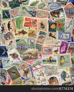 Postage Stamps of Wildlife - Animals, Birds, Insects and Fish