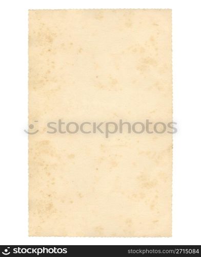 Postcard. A blank postcard useful as a background - isolated over white background