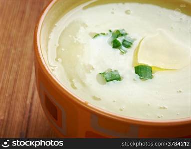 Potage Parmentier - French Leek and potato soup