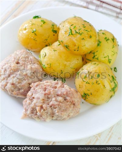 potato and cutlets