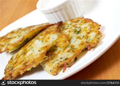 potato croquettes with garlic