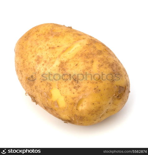 potato isolated on white background close up