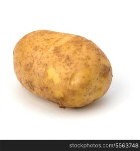 potato isolated on white background close up