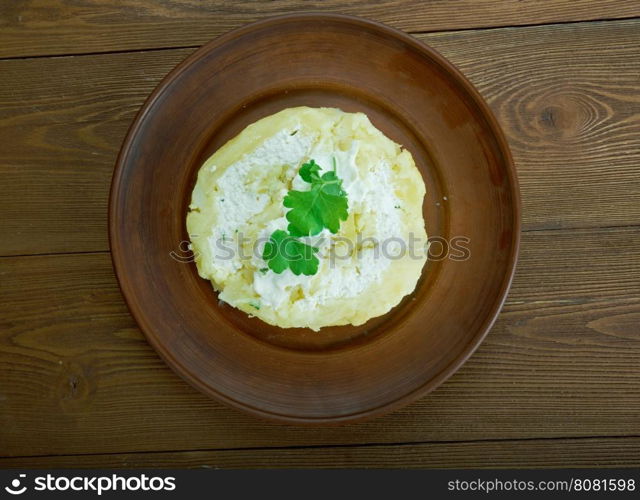 Potato roll with cottage cheese- zavivanets.Belarusian cuisine