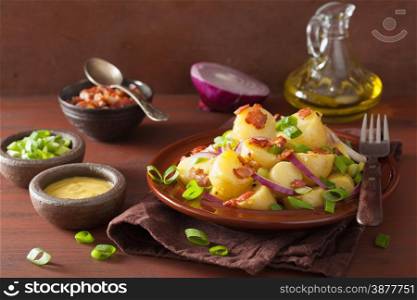 potato salad with bacon onion mustard