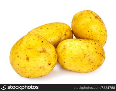 Potato Sweet Batata Isolated on White Background Studio Photo. Potato Sweet Batata Isolated on White Background