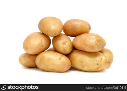 potatoes isolated on a white background