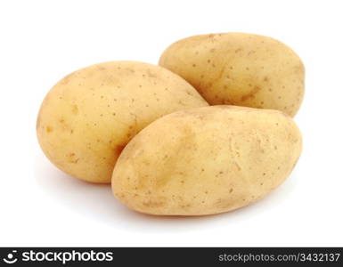 Potatoes isolated on white background . Potatoes