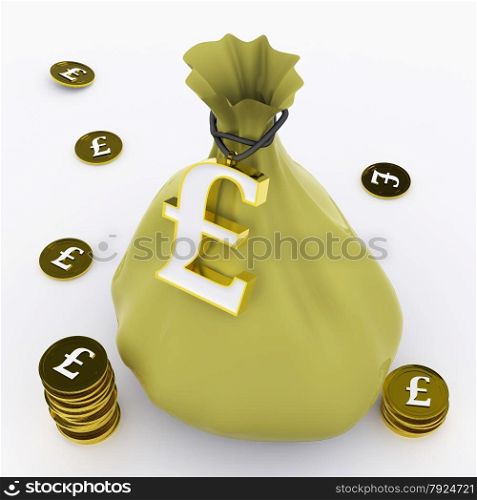 Pound Bag Meaning British Wealth And Money
