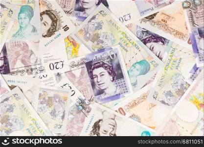 Pound currency background, Currency of the United Kingdom