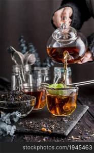 pouring tea cup. High resolution photo. pouring tea cup. High quality photo