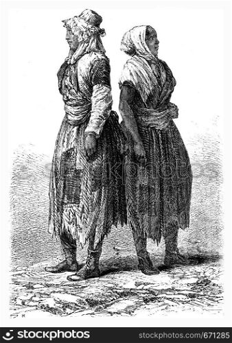Poverty, Merthyr Tydfil, vintage engraved illustration. Le Tour du Monde, Travel Journal, (1865).