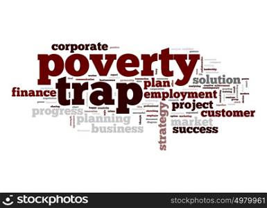 Poverty trap word cloud
