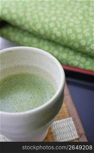 Powder green tea