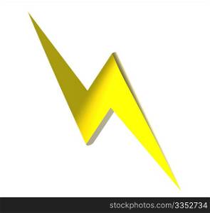 Power or high voltage hazard 3D sign