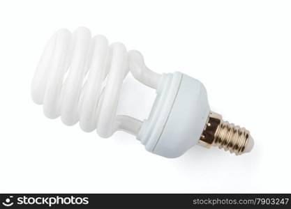 Power saving up lamp isolated on a white background