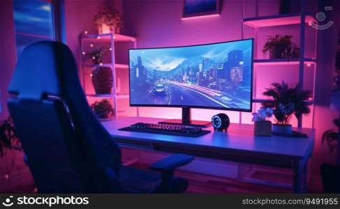 Powerful Personal Computer Gamer Rig with First-Person view