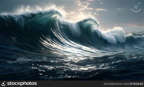 Powerful Swells of the Ocean. Generative AI