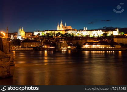 Prague at night. Czech Republic