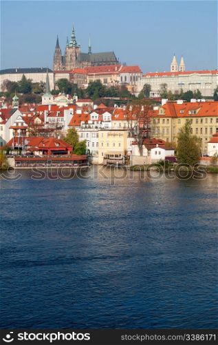 Prague Castle and Vltava River, Czech Republic