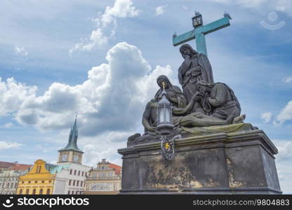 Prague - Charles bridge, Czech Republic. picturesque landscape