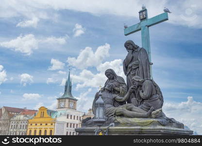 Prague - Charles bridge, Czech Republic. picturesque landscape