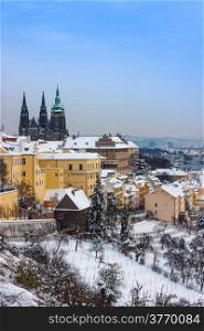Prague in winter, one of the most beautiful city in Europe