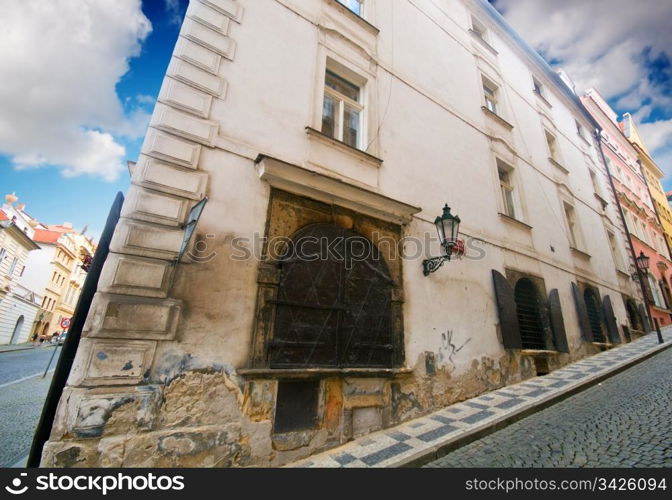 Prague. Old architecture, charming street view