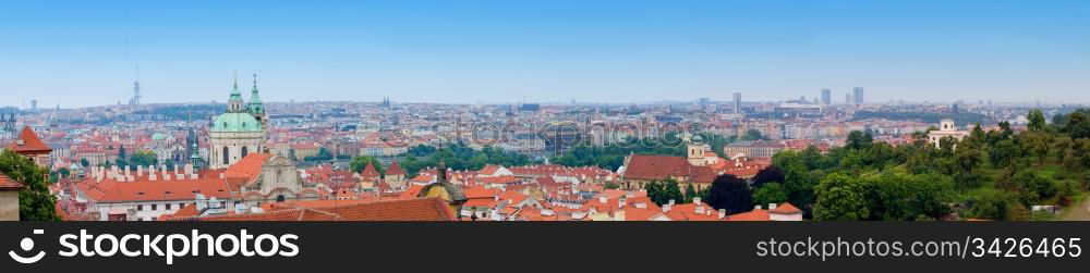 Prague panorama. View from Hradcany.
