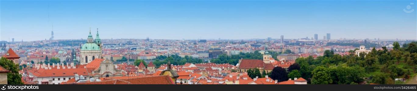 Prague panorama. View from Hradcany.