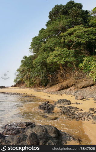 Praia Coco on Principe Island, Sao Tome and Principe, Africa