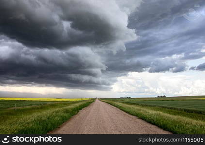 Prairie Storm Clouds Canada Saskatchewan Dramatic Summer