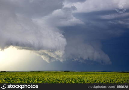 Prairie Storm Clouds Canada Saskatchewan Dramatic Summer