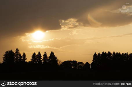 Prairie Storm Clouds Canada Saskatchewan Dramatic Summer