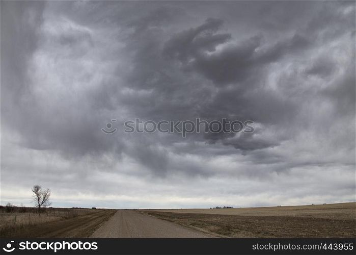 Prairie Storm Clouds in Saskatchewan Canada Scenic