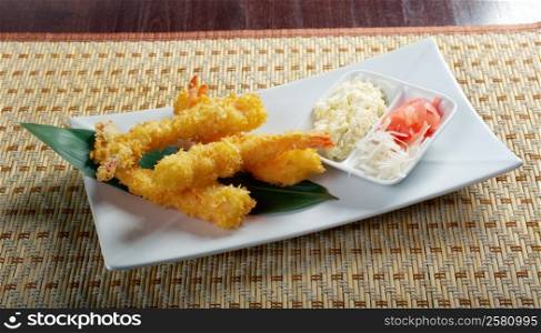 prawn Ebi tempura bowl, japanese food