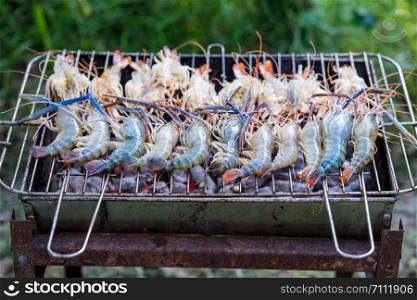 prawn grill on the stove