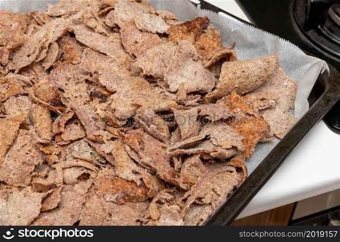 Precooked Turkish doner kebab bought from supermarket
