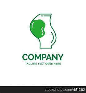 pregnancy, pregnant, baby, obstetrics, fetus Flat Business Logo template. Creative Green Brand Name Design.