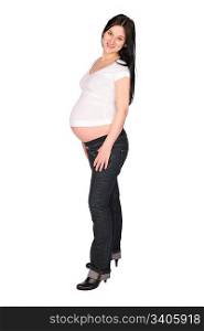 Pregnant girl posing