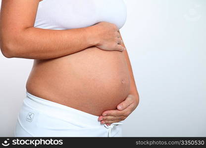 Pregnant woman belly