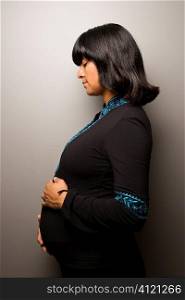 Pregnant Woman. Isolated