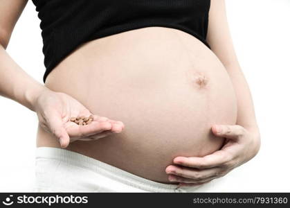 Pregnant woman on medication