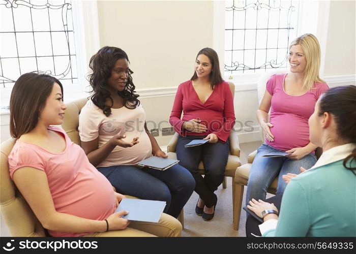 Pregnant Women Meeting At Ante Natal Class