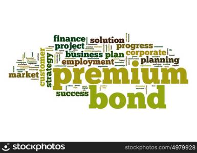 Premium bond word cloud