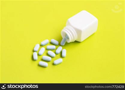 ""PrEP" ( Pre-Exposure Prophylaxis). used to prevent HIV on green background."