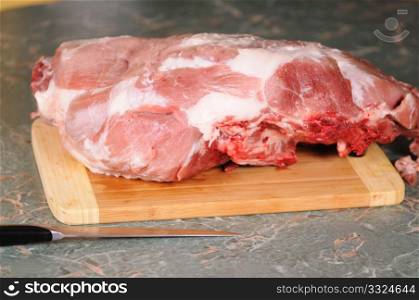 Preparation of the big piece of meat