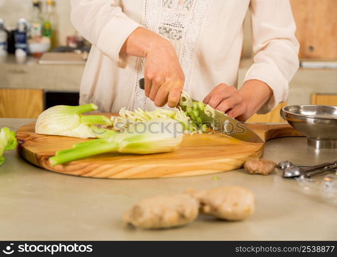 Preparing fermented preserved vegetables. Cabbage kimchi and sauerkraut sour cabbage.